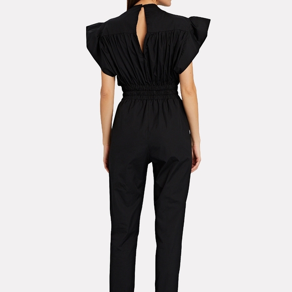 NWT! IRO Pleora Ruffled Cotton Poplin Jumpsuit - Picture 2 of 4